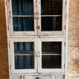 Meuble vitrine en teck ancien