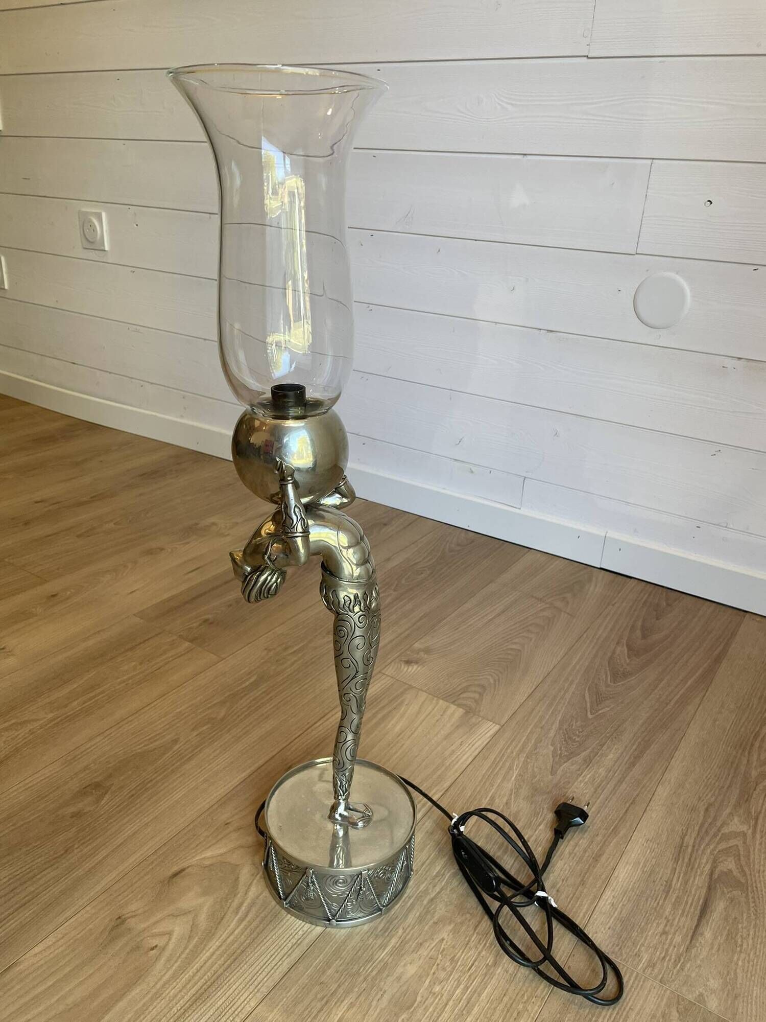 Sculptural Lamp in Tin by Piero Figura for Atena – Italy