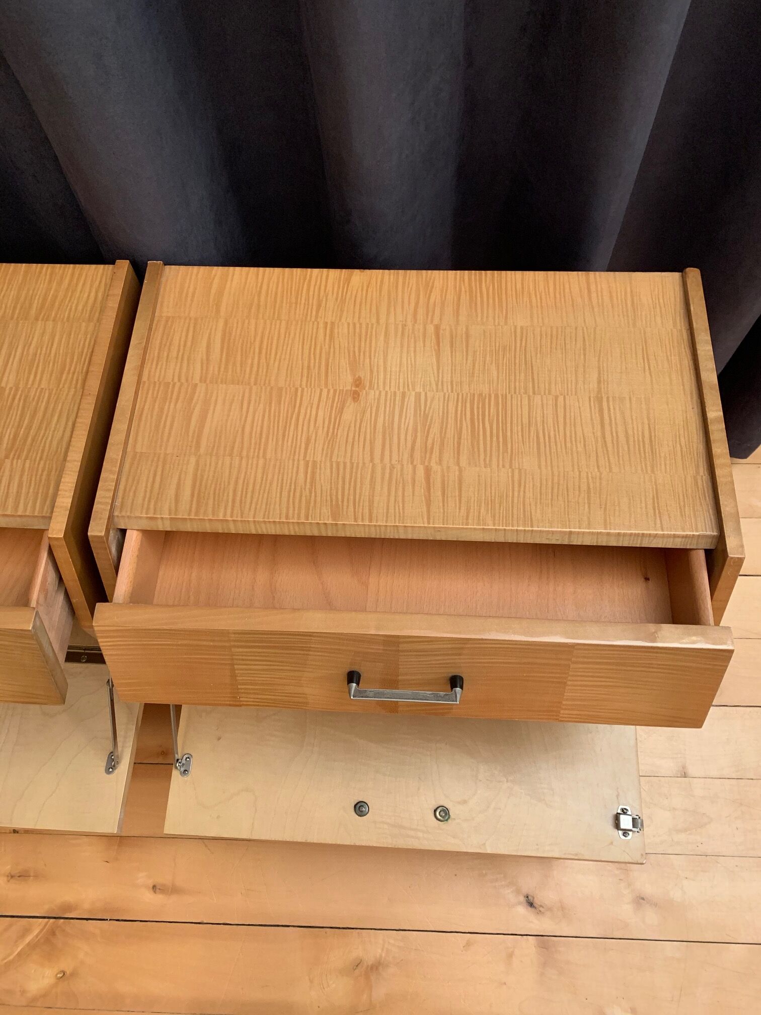 Pair of bedside tables, 70s