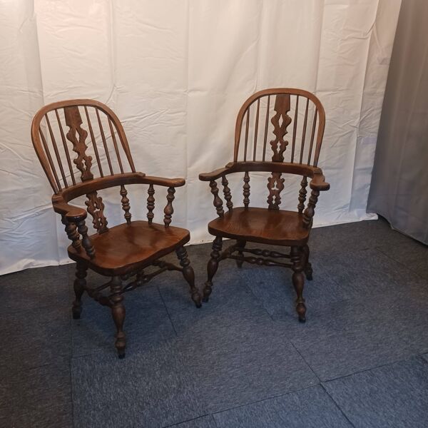 paire de fauteuils windsor dEthan Allen