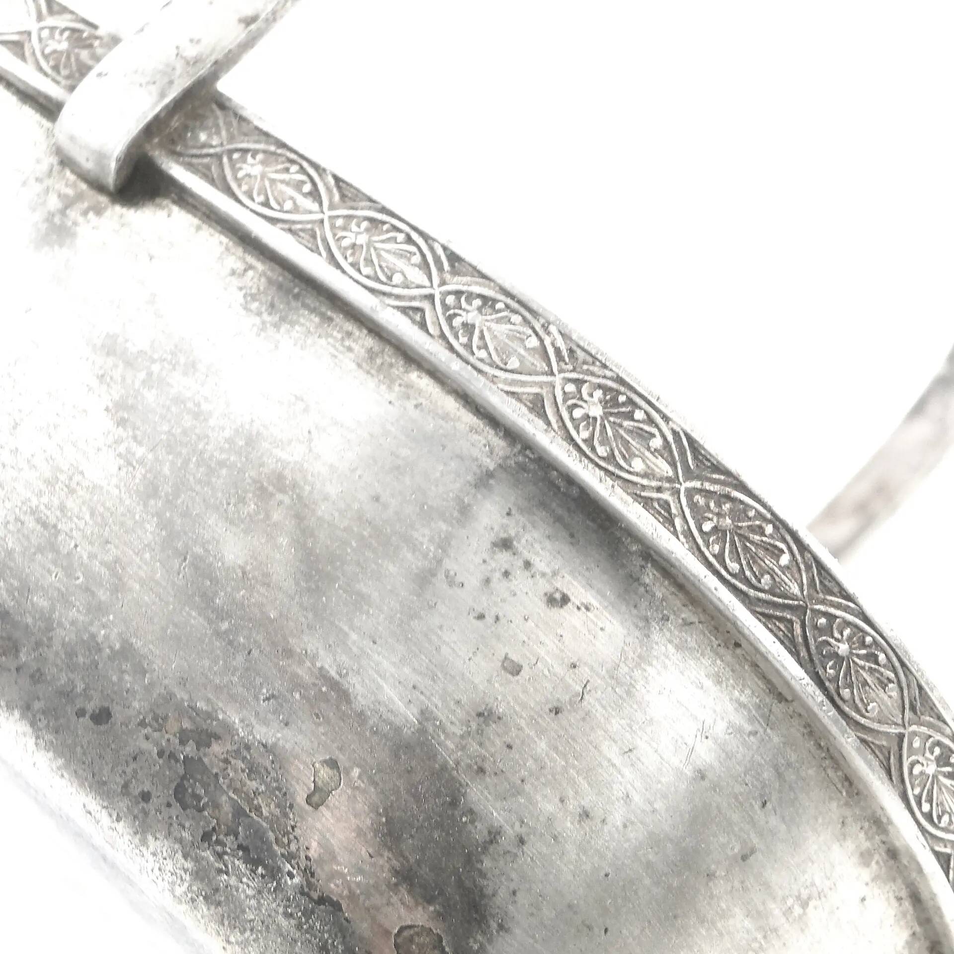 Art Deco nut basket, silver-plated metal, Norblin, Poland, 1930s