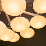 Impressive cloud chandelier mid-century modern of Volksgarten Milchhalle Vienna