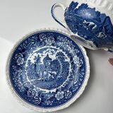 Adams English Scenic dish and bowl with handles