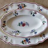 Lot 2 plats Sarreguemines modèle Agreste