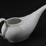 Ancien saucier en faïence blanche