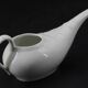 Ancien saucier en faïence blanche