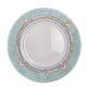 Set of 12 vintage pastel geometric dessert plates ESSO.