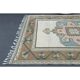 Vintage Turkish Hand-Knotted Wool Cotton Beige Area Rug 193x263