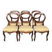 Set of 6 Louis XV style chairs.