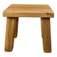 Small brutalist stool in solid oak – 1960s