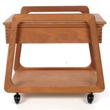 Chariot à couture Sika Mobler, teck, Danemark, vintage, années 1960