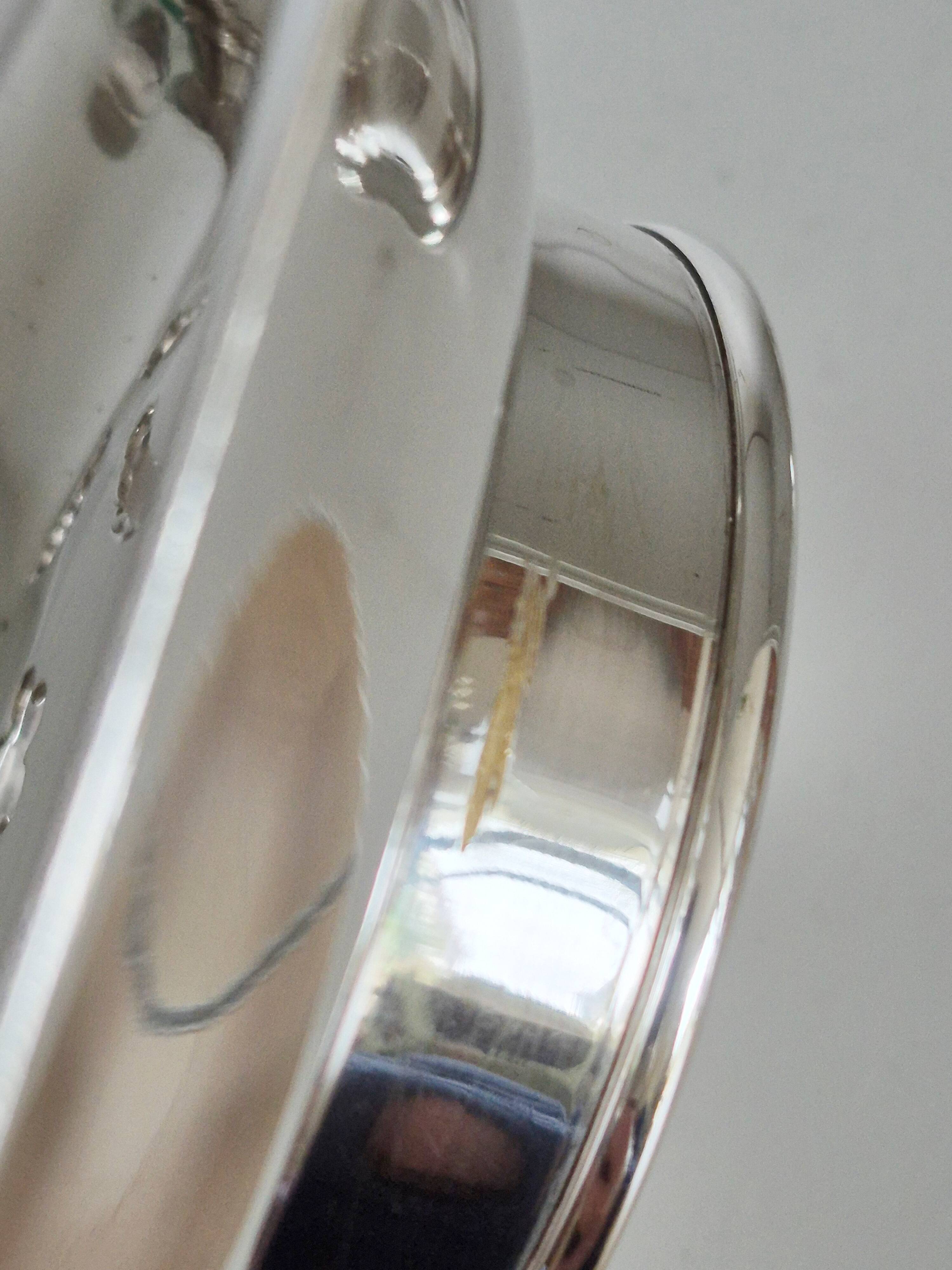 Antique butter dish in the Coquillor style, made of silver-plated metal.