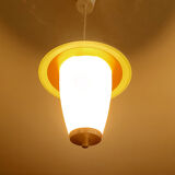 Suspension vintage 50 years, green copper opaline