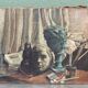 Oil on canvas, studio decor, signed, 1928