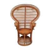 Armchair Emmanuelle rattan 1970