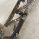 19th-century brass fireplace threshold bar