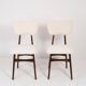 Mid-century modern chair in light cream boucle, 1960s
