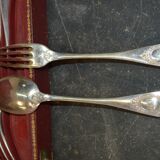Solid silver cutlery, 6 spoons and 6 forks
