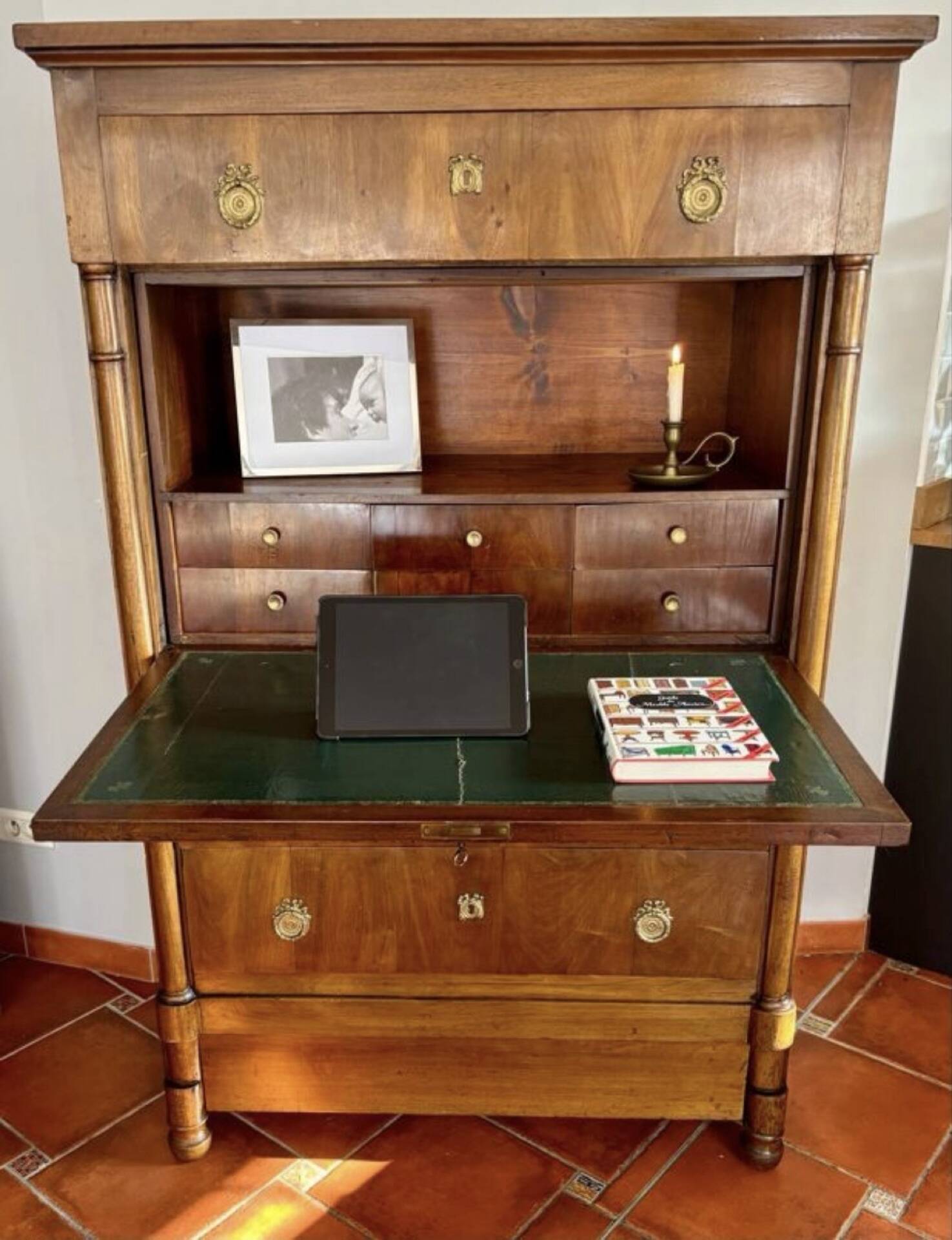 Empire walnut secretary