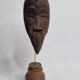 Antique African Dan Mahou passport mask with long beak, 19 cm