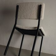 Black metal boucle chair | Kembo | Netherlands | 1960s