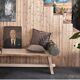 Natural exotic solid wood bench