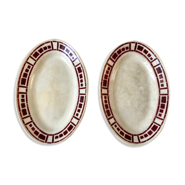 Duo of raviers Badonviller model "Barbizon" 30s