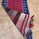 Vintage Moroccan Bouchaouit Rug: Berber Art Deco Rug, Handmade