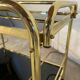 Vintage golden and black rolling service 1970s