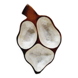 Mother-of-pearl and wood empty pocket