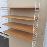 Shelf type string in beech and metal year 70 scandinavian style.