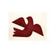 Peinture original sur papier  "Bird" signée Eawy