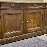 Large 19th century sideboard in fir and chestnut