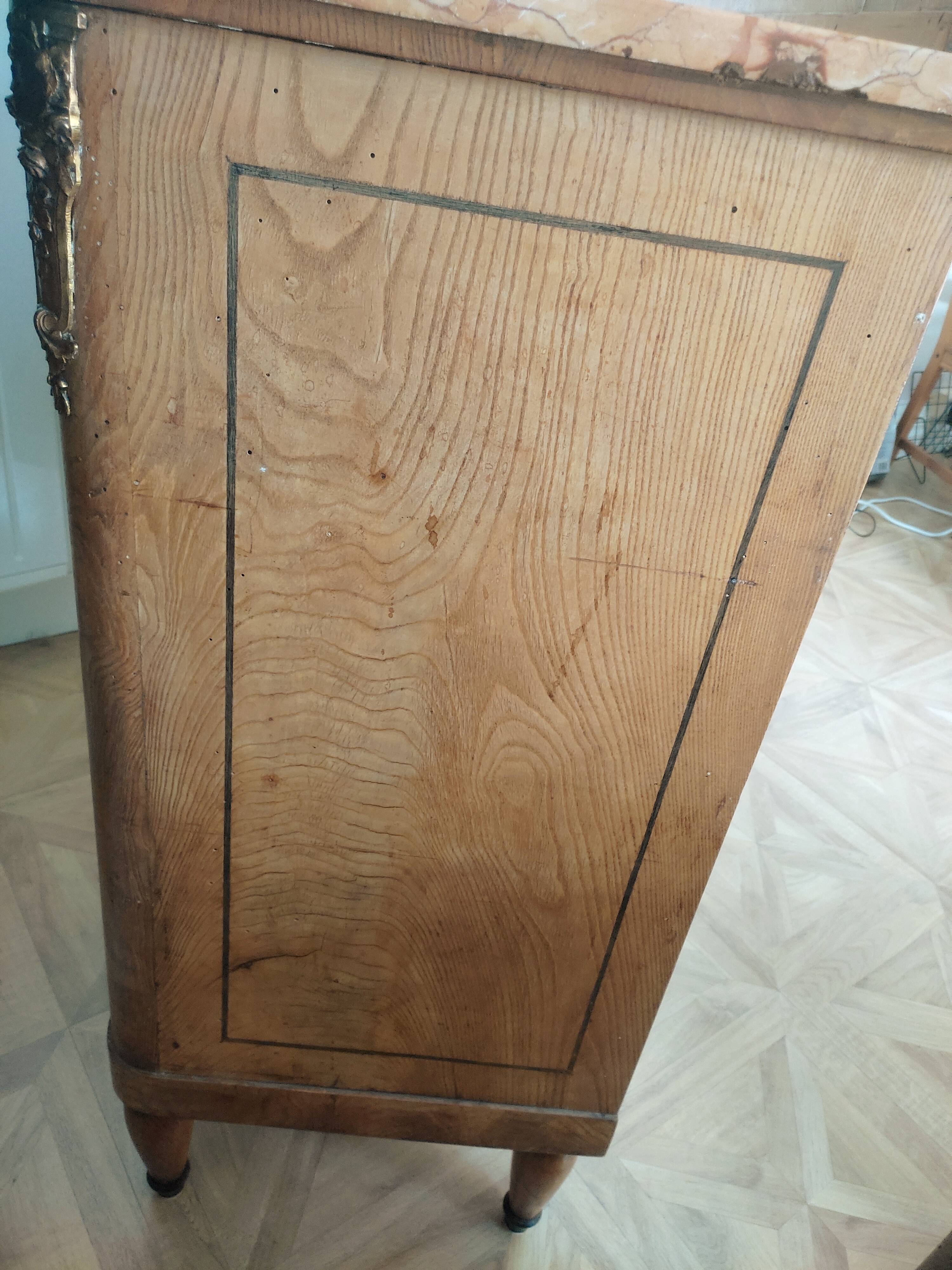 Louis XVI style wooden sideboard