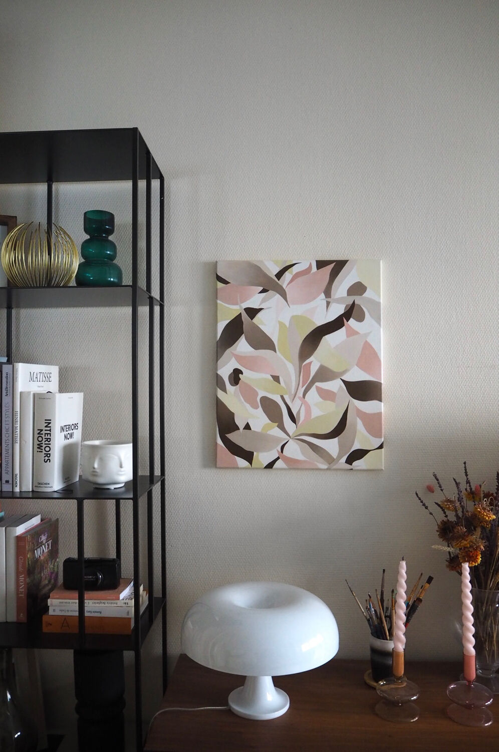 Peinture acrylique jungle beige