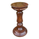 Robust Vintage Wooden Plant Stand, Oak Pedestal Table, Mid Century Pillar for Plants, Rustic Farmhouse Decor, Sturdy Home Accent