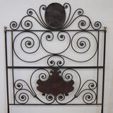 Pair Of Antique Headboards In Wrought Iron, Italy Early 19th Century