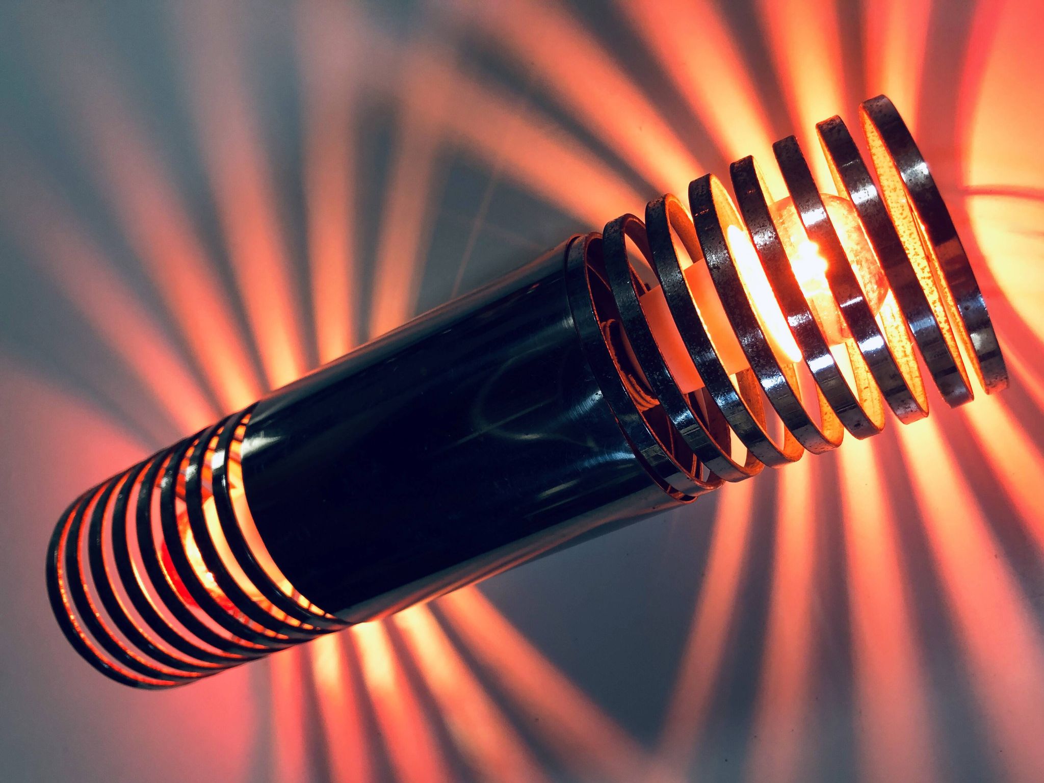 Vintage Wall Lamp • Spirals • Space Age • 1970