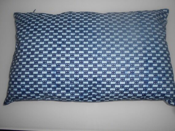 Cover of blue wax cushion 50 x 50 cm
