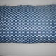 Housse de coussin en wax bleu 50 x 50 cm
