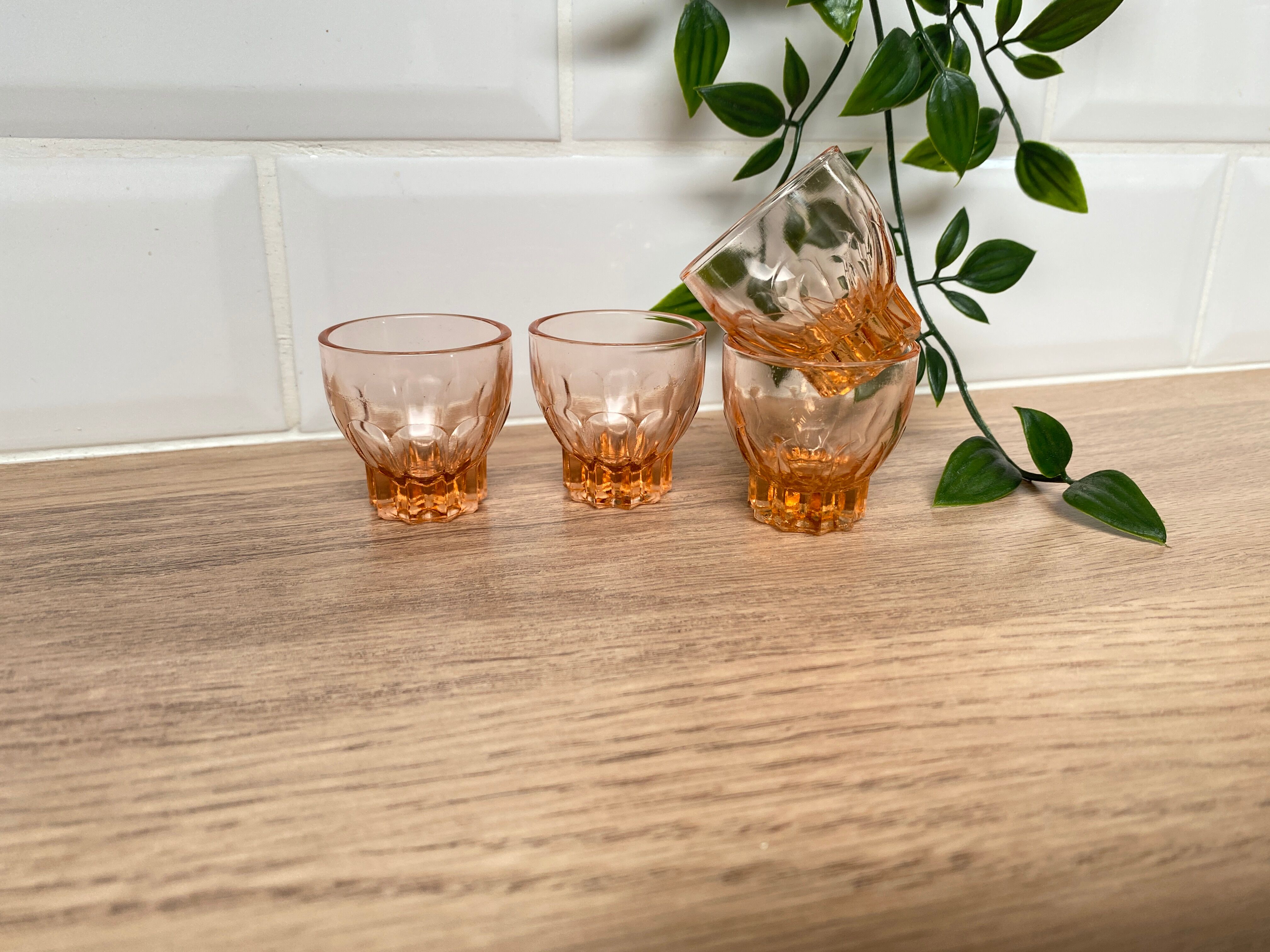 Set de 4 verres liqueur Luminarc étoile rose