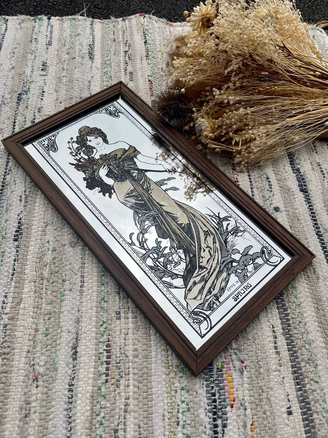 Mucha mirror frame