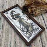 Mucha mirror frame