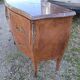 Louis XV style chest of drawers with red marble top (circa 1900)