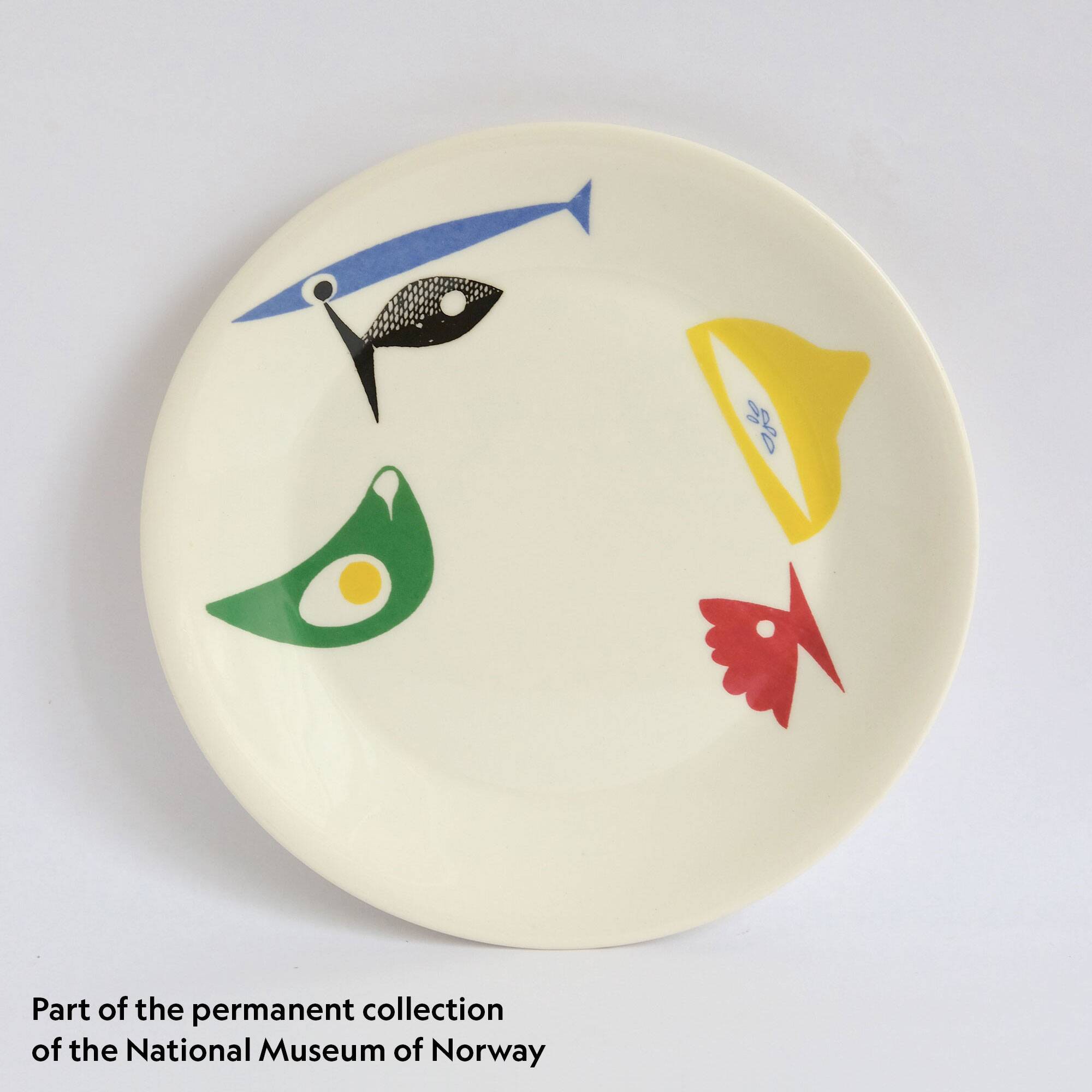 Set of 4 Figgjo Flint A La Carte Dessert Plates – MCM Norwegian Ceramics