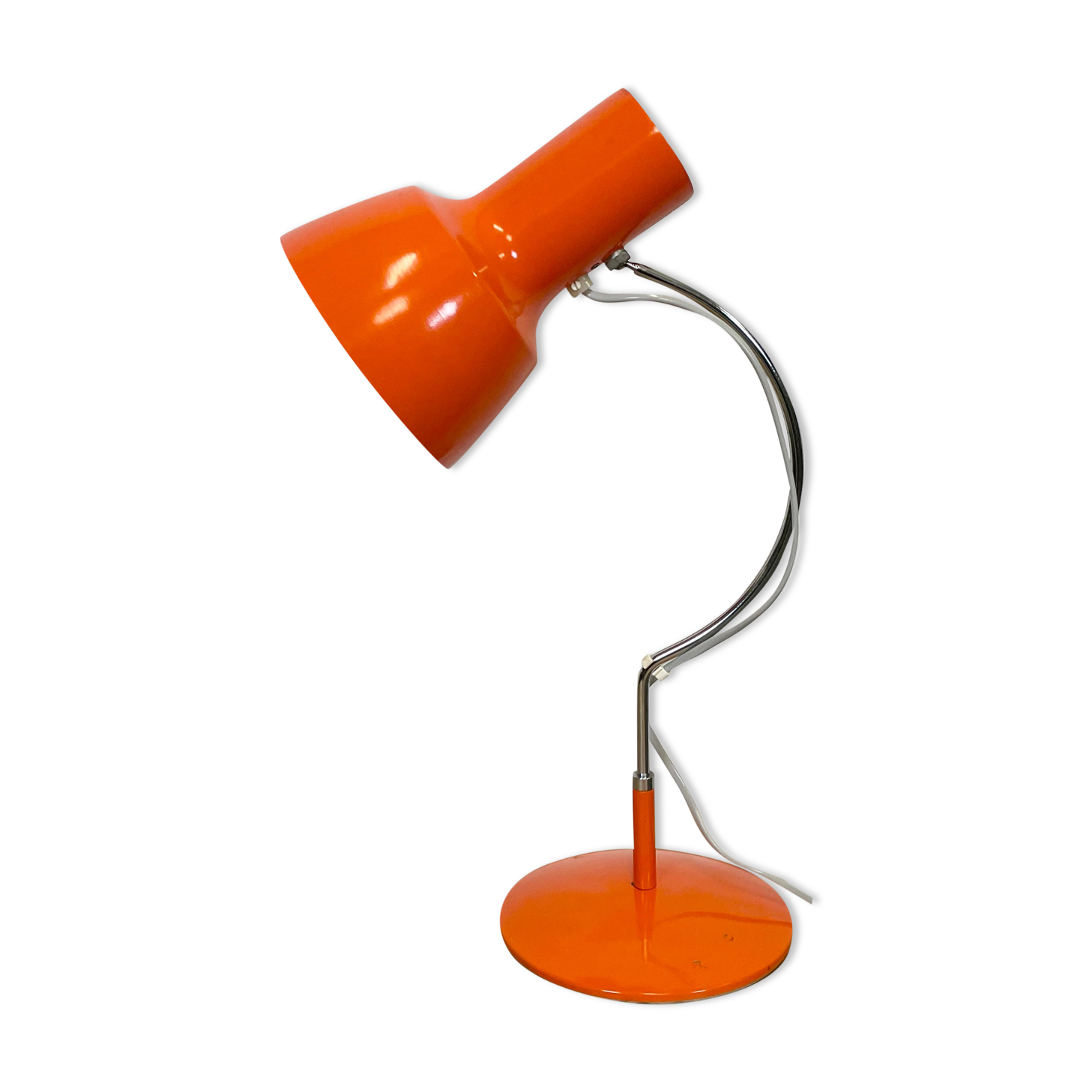Orange Table Lamp by Josef Hurka for Napako, 1960s
