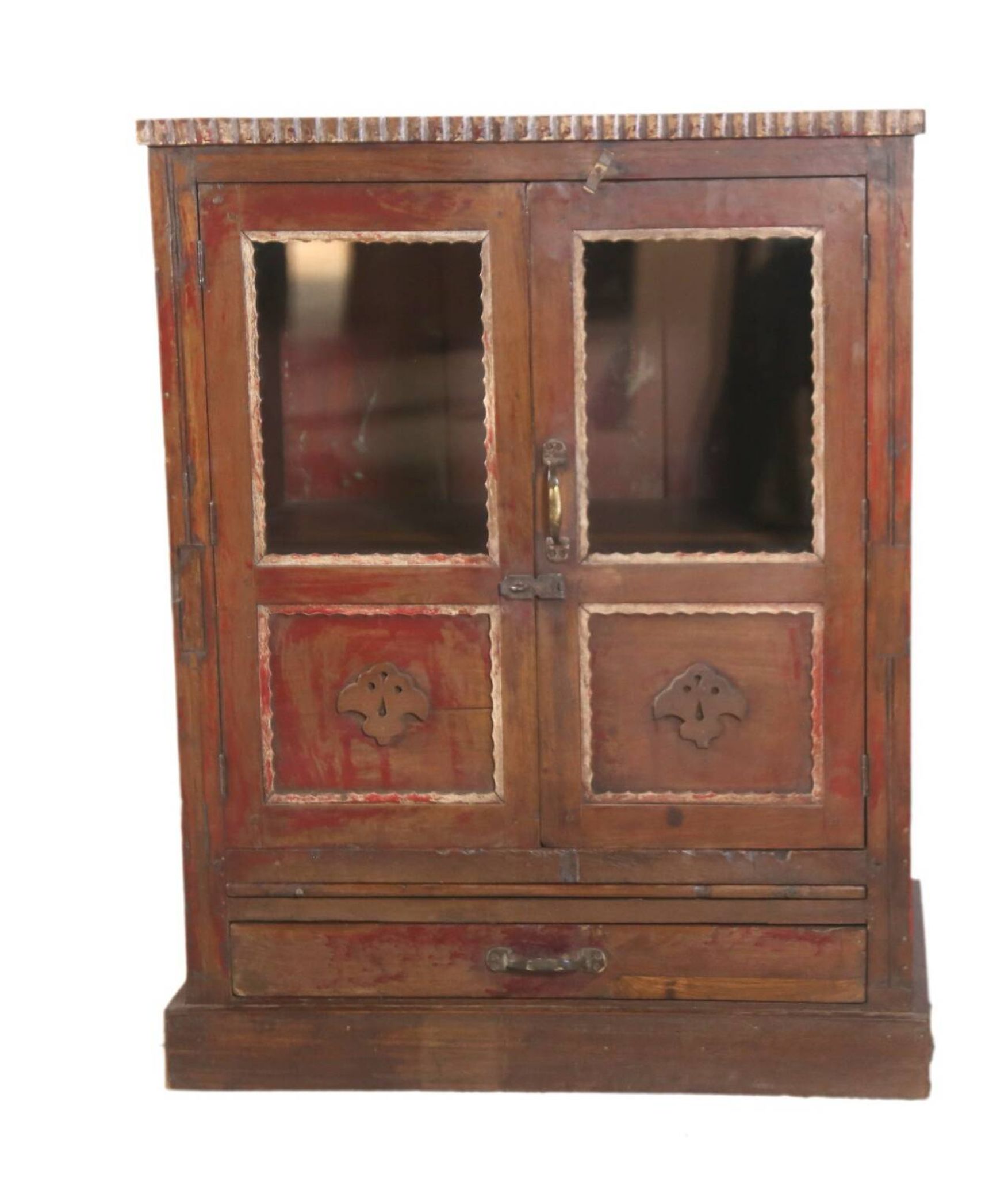 Vaisselier, buffet Art déco en teck birman