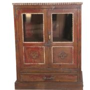 Vaisselier, buffet Art déco en teck birman