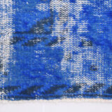 5x8 Faded Blue Handmade Wool Turkish Tapis Rug, 243x148Cm