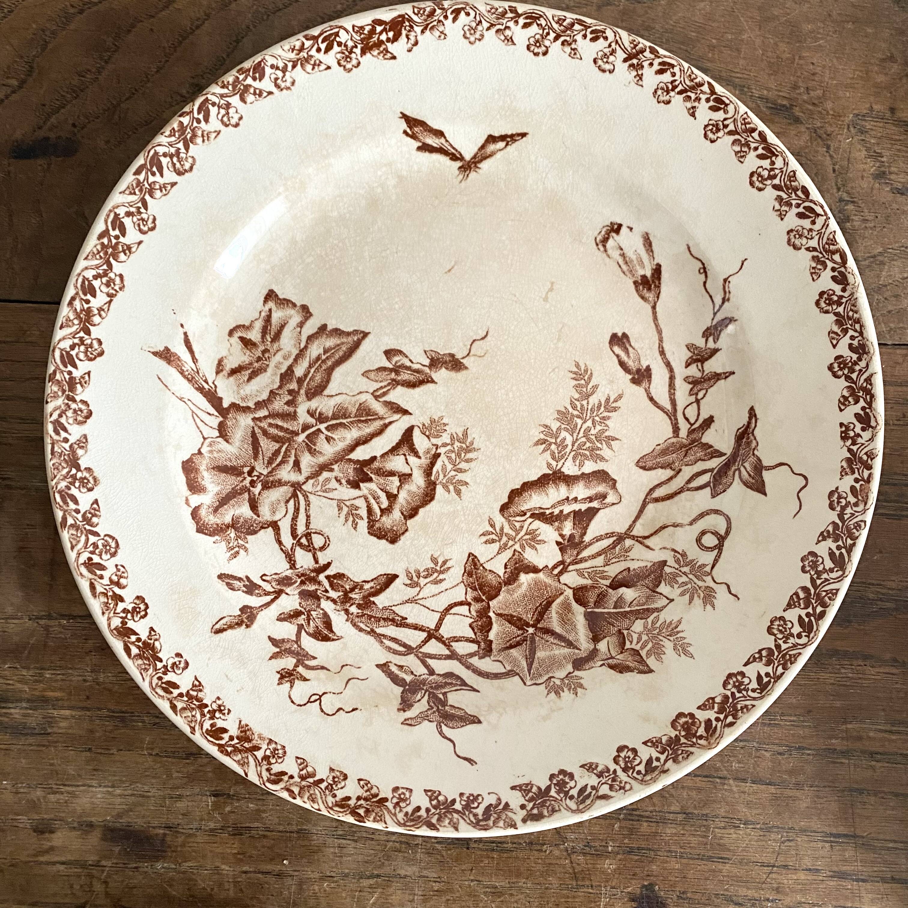 Onnaing Liseron ironstone soup plates